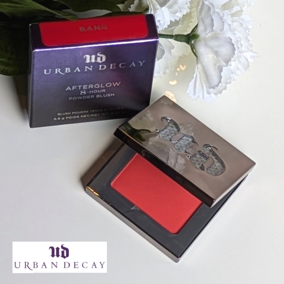 NEW Urban Decay Afterglow 8-Hour Powder Blush BANG -bright red-orange NIB W/box - Picture 6 of 11
